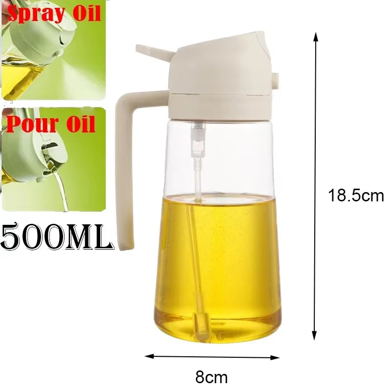 Mistify™ 500ml Olive Oil Spray Bottle – Precision Oil Dispenser for Cooking, Grilling & Baking