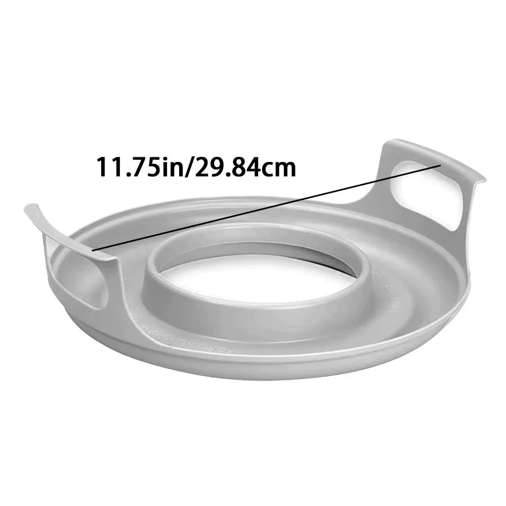 HeatMate™ Microwave Plate Holder – Durable, Easy-Clean Steam Tray for Bowls & Dishes