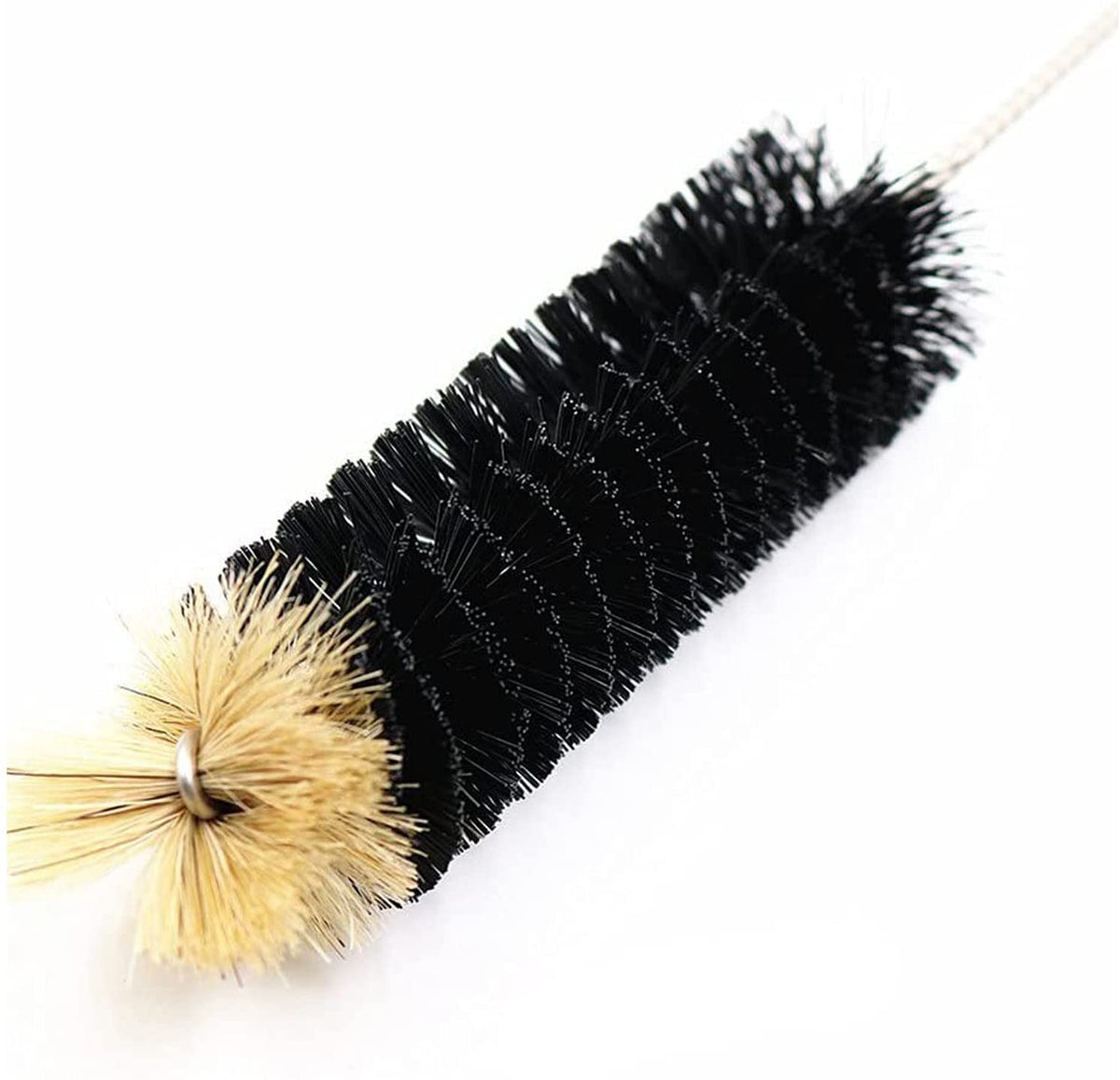 Long Bottle Brush, 17 in Bendable Cleaner Brushes for Cleaning Neck Beer Bottles, Wine, Baby Bottles, Water Bottles, Tumblers, Flask, Bird Feeder, Vase, Pipes and Brewing Supplies Black/1Pack